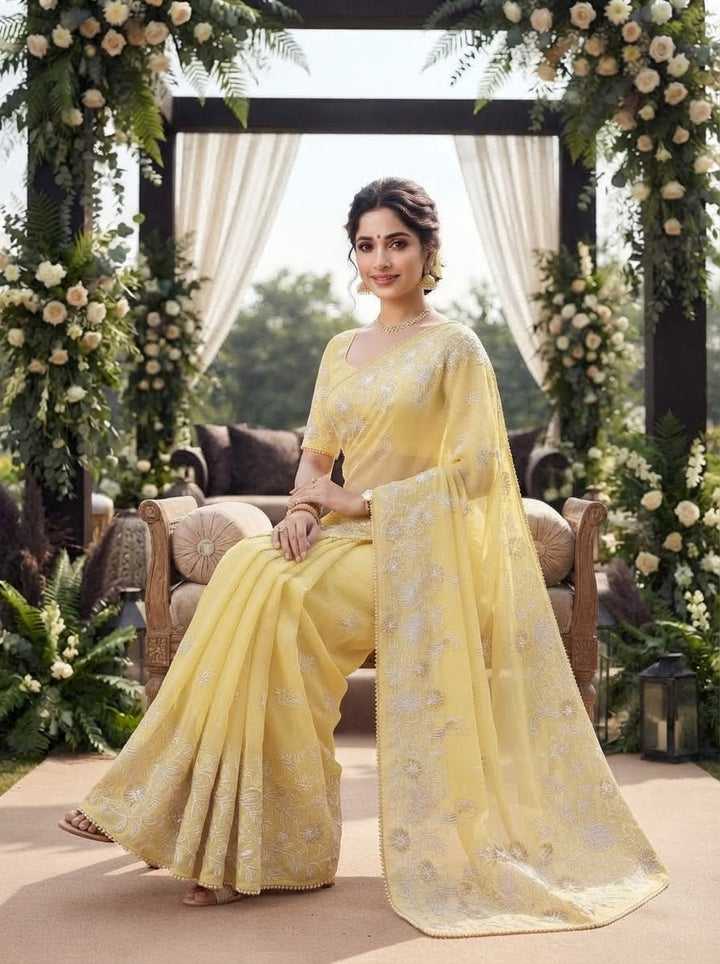 Divine Illumination Chinnon Silk Saree