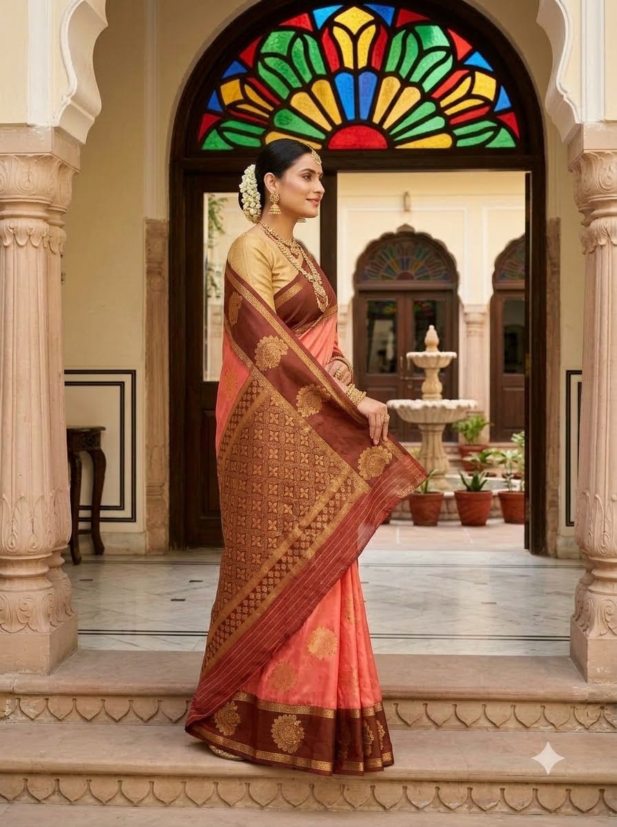 Vivienne Luxe Designer Banarasi Silk Saree