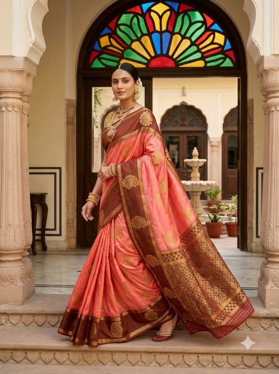 Vivienne Luxe Designer Banarasi Silk Saree
