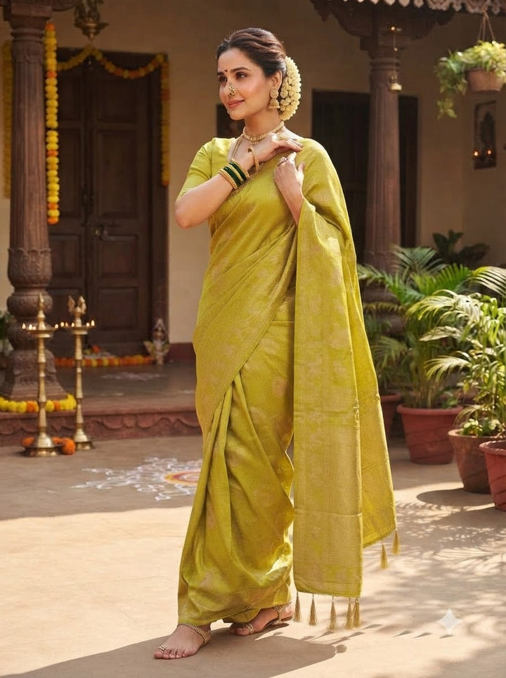 Peshwa Legacy Designer Banarasi Khadi Silk Saree