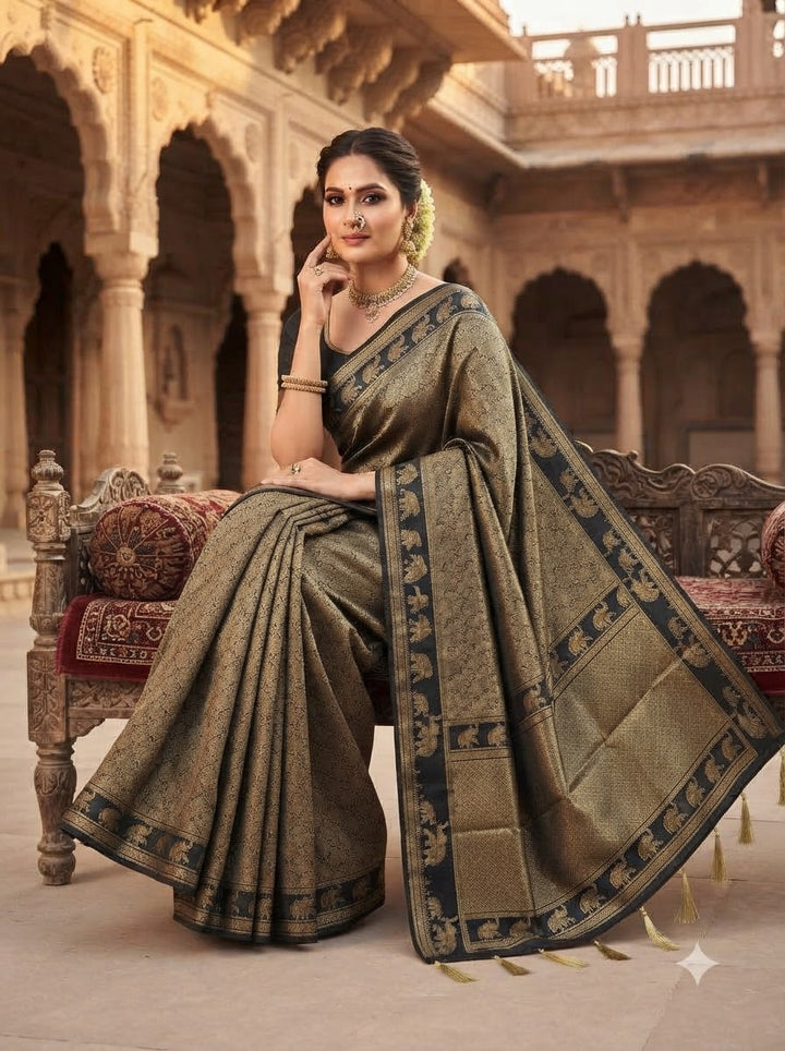 Peshwa Legacy Designer Banarasi Khadi Silk Saree
