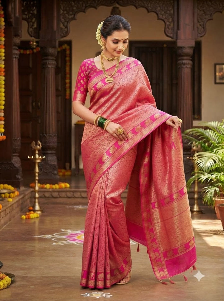 Peshwa Legacy Designer Banarasi Khadi Silk Saree
