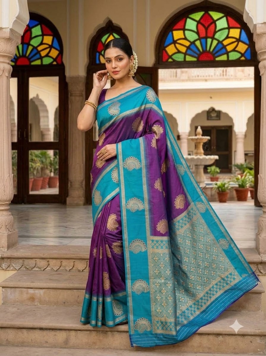 Vivienne Luxe Designer Banarasi Silk Saree
