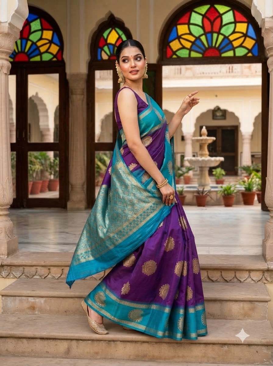 Vivienne Luxe Designer Banarasi Silk Saree