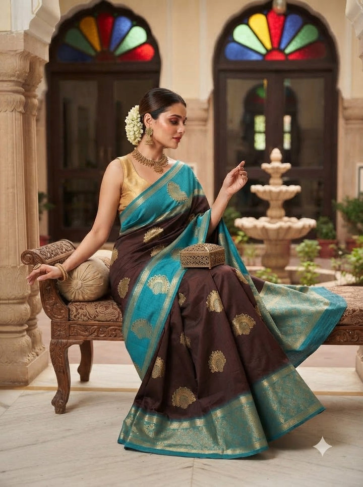Vivienne Luxe Designer Banarasi Silk Saree