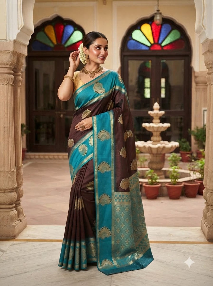 Vivienne Luxe Designer Banarasi Silk Saree