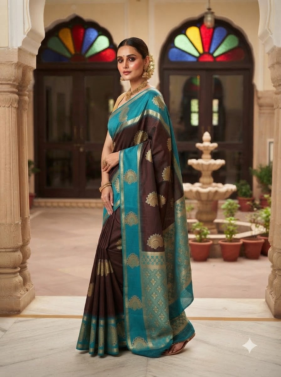 Vivienne Luxe Designer Banarasi Silk Saree