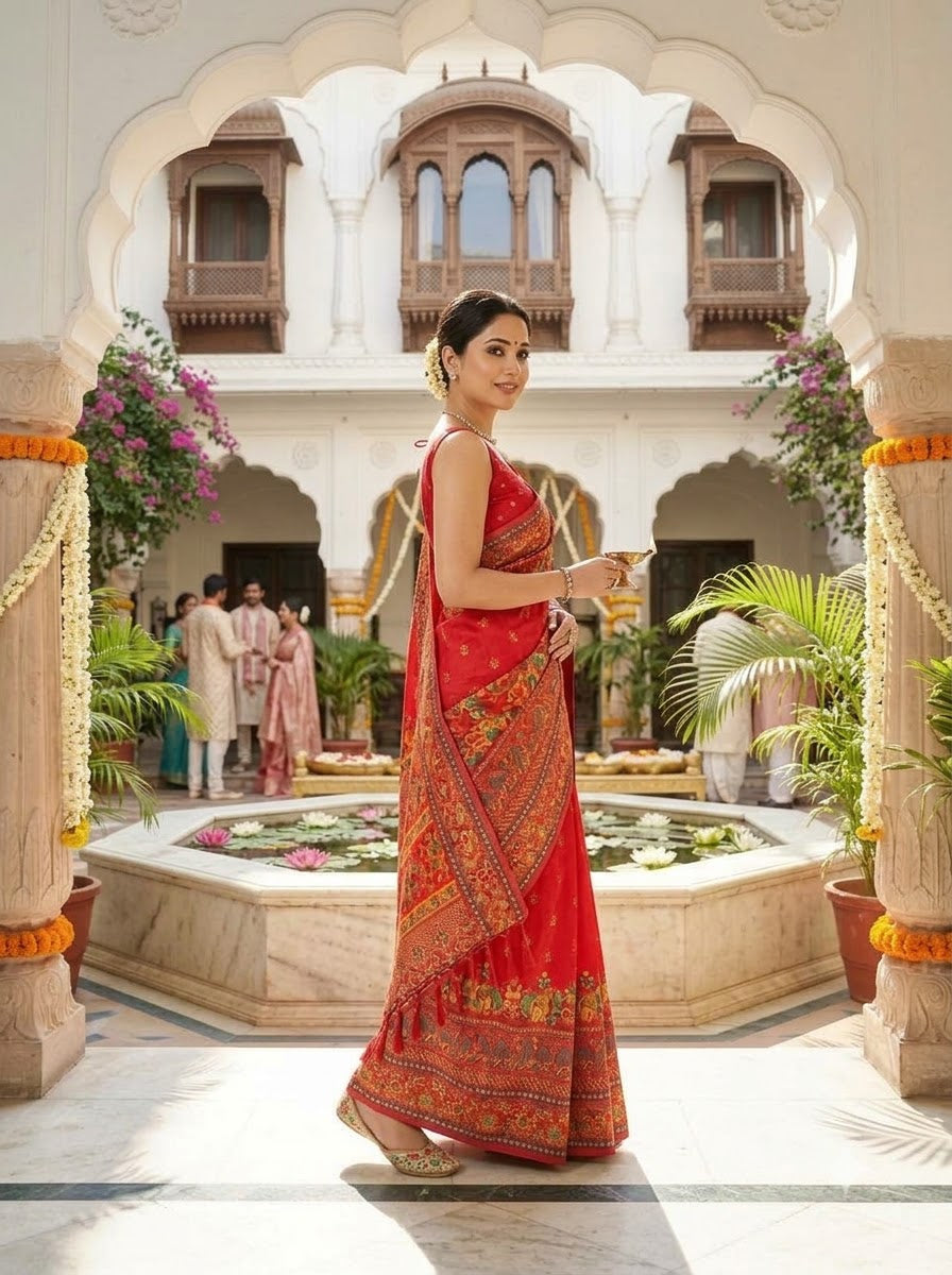 Royal Heirloom Pashmina Silk Saree
