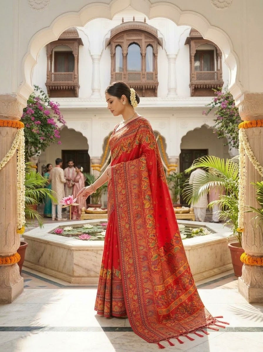 Royal Heirloom Pashmina Silk Saree