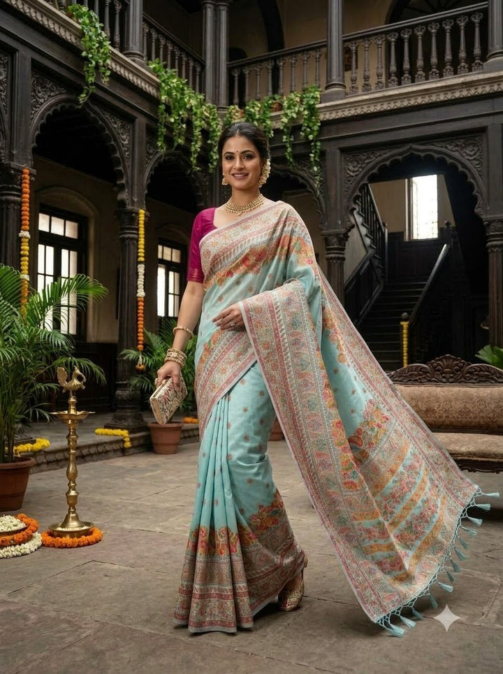 Royal Heirloom Pashmina Silk Saree