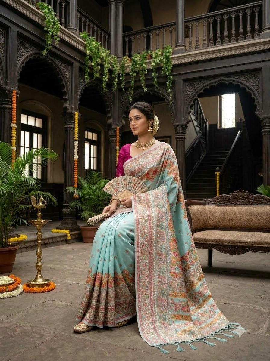 Royal Heirloom Pashmina Silk Saree
