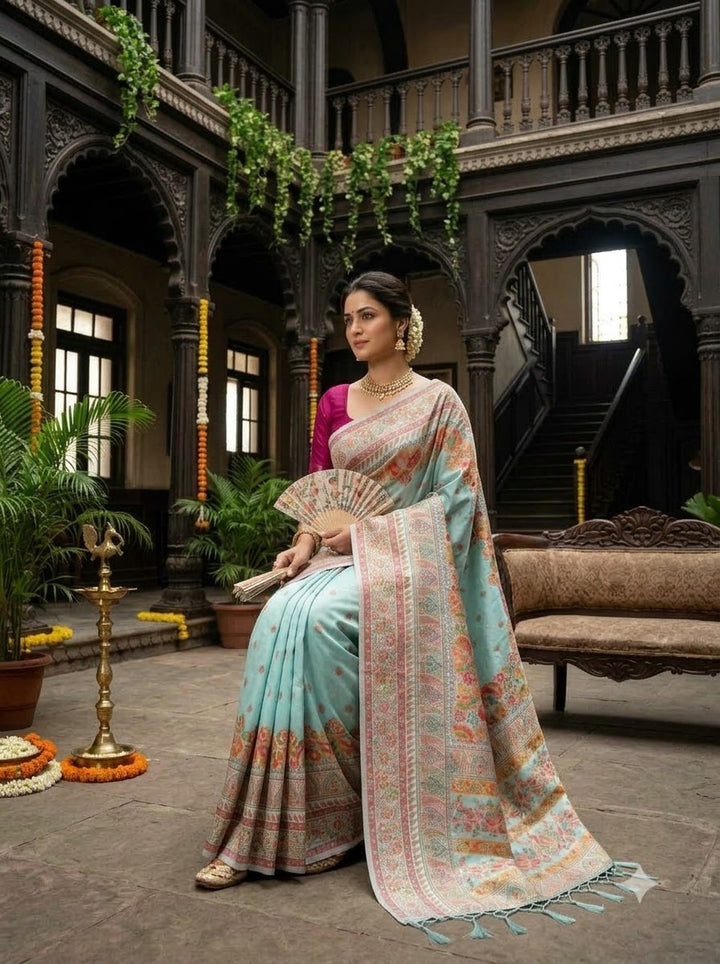 Royal Heirloom Pashmina Silk Saree