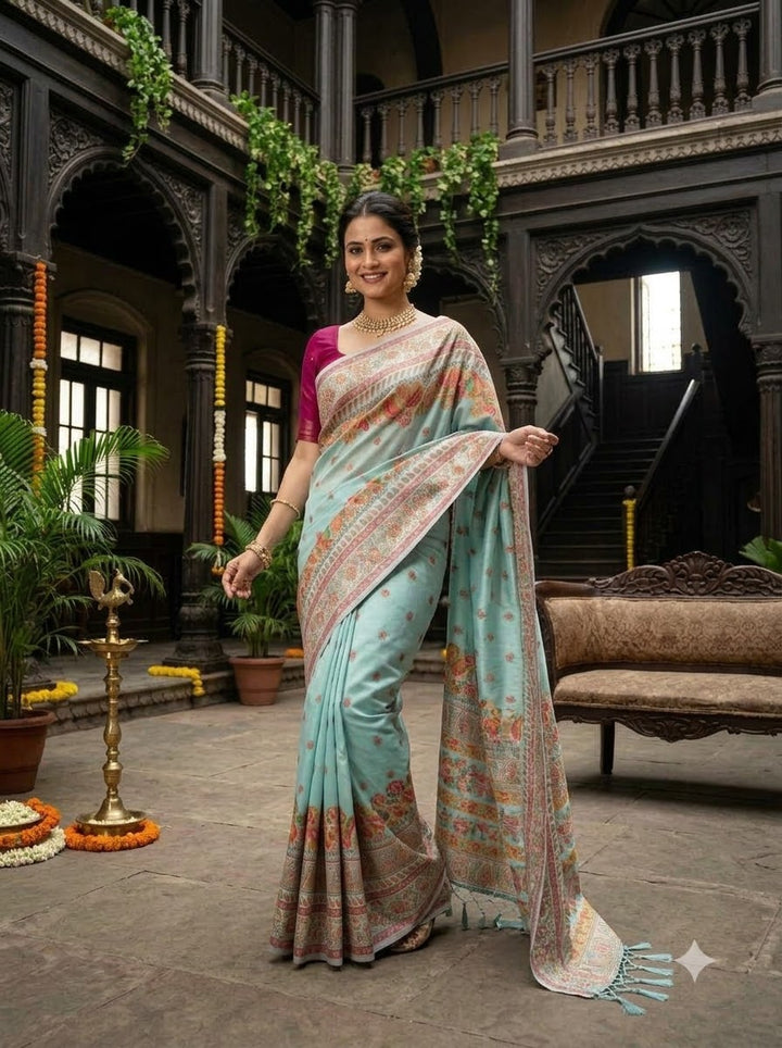 Royal Heirloom Pashmina Silk Saree