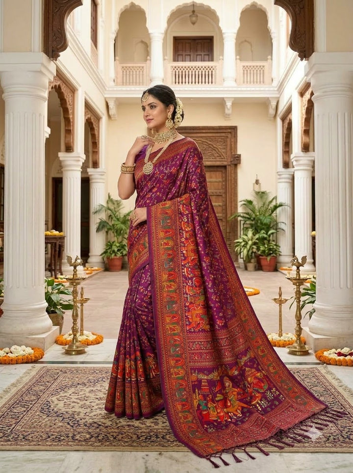 Royal Heirloom Pashmina Silk Saree