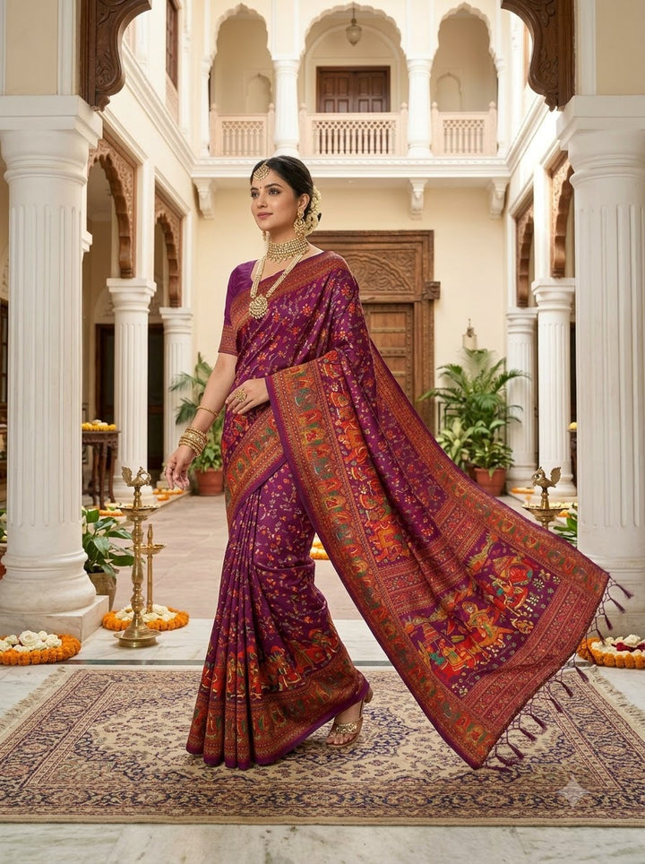 Royal Heirloom Pashmina Silk Saree