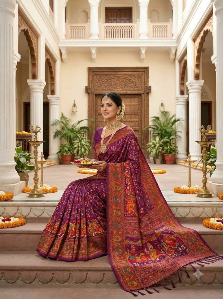 Royal Heirloom Pashmina Silk Saree