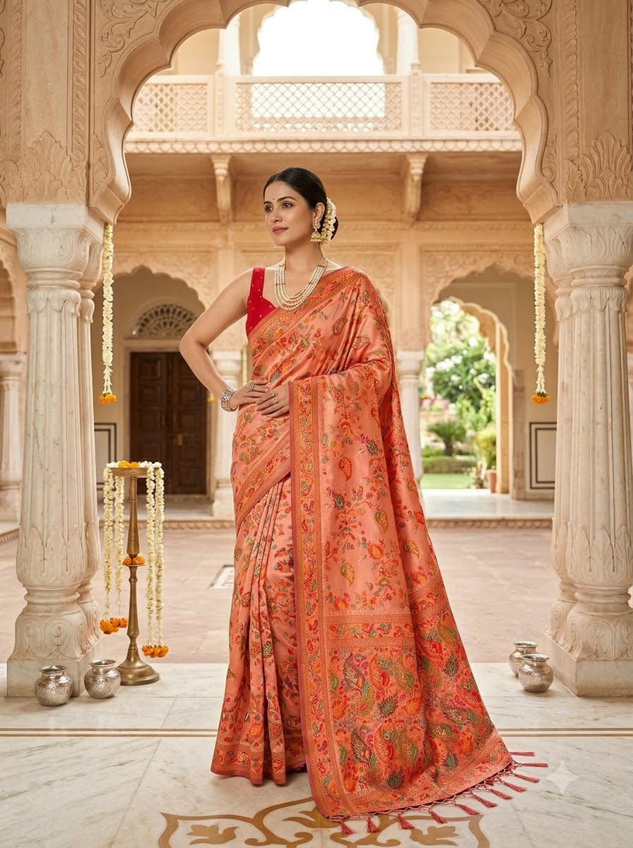 Royal Heirloom Pashmina Silk Saree