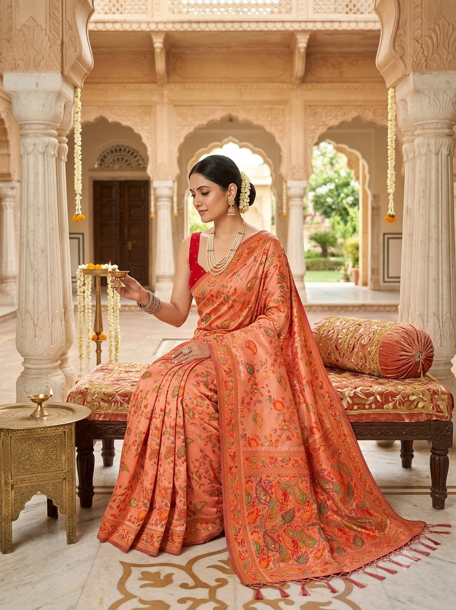Royal Heirloom Pashmina Silk Saree