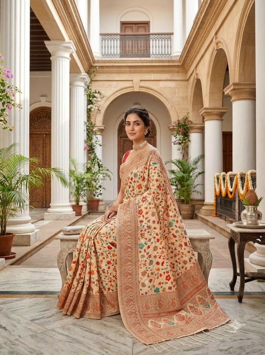 Royal Heirloom Pashmina Silk Saree