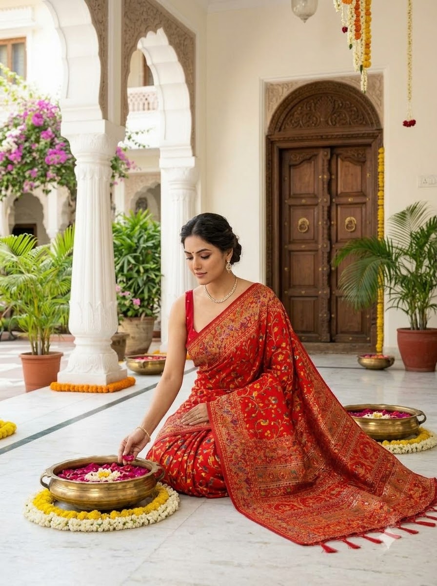 Royal Heirloom Pashmina Silk Saree