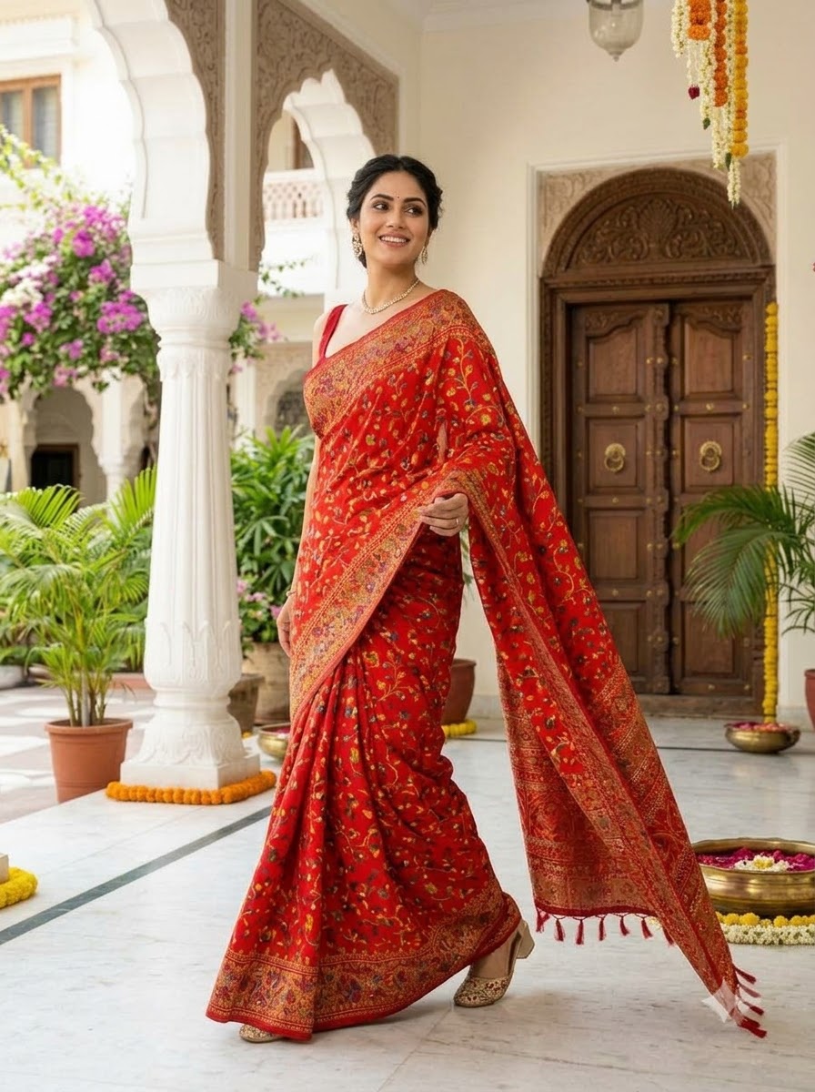 Royal Heirloom Pashmina Silk Saree