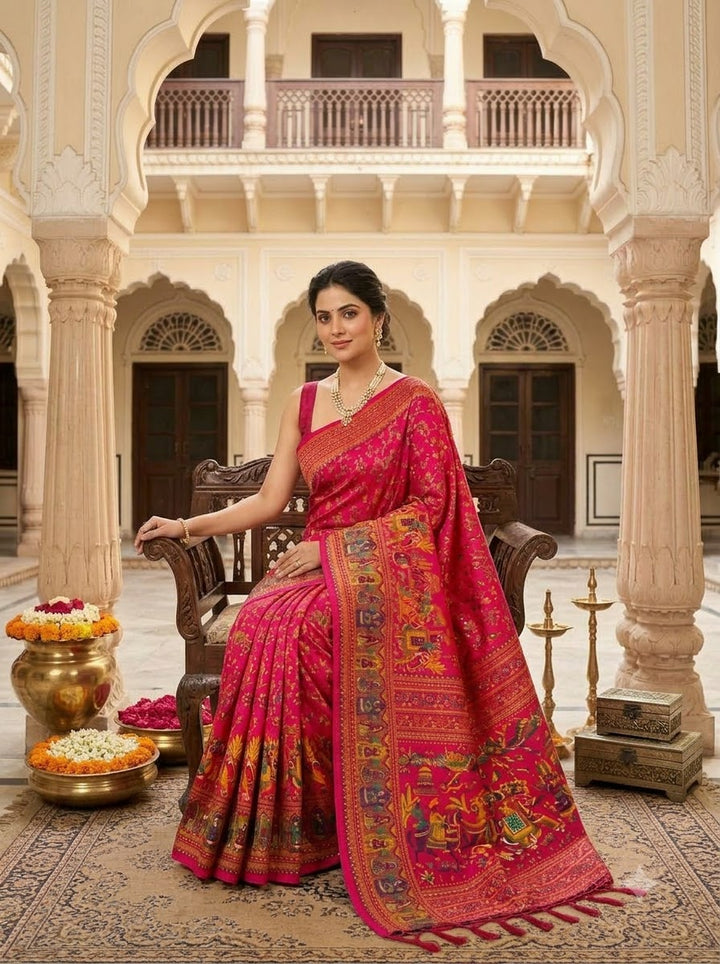Royal Heirloom Pashmina Silk Saree