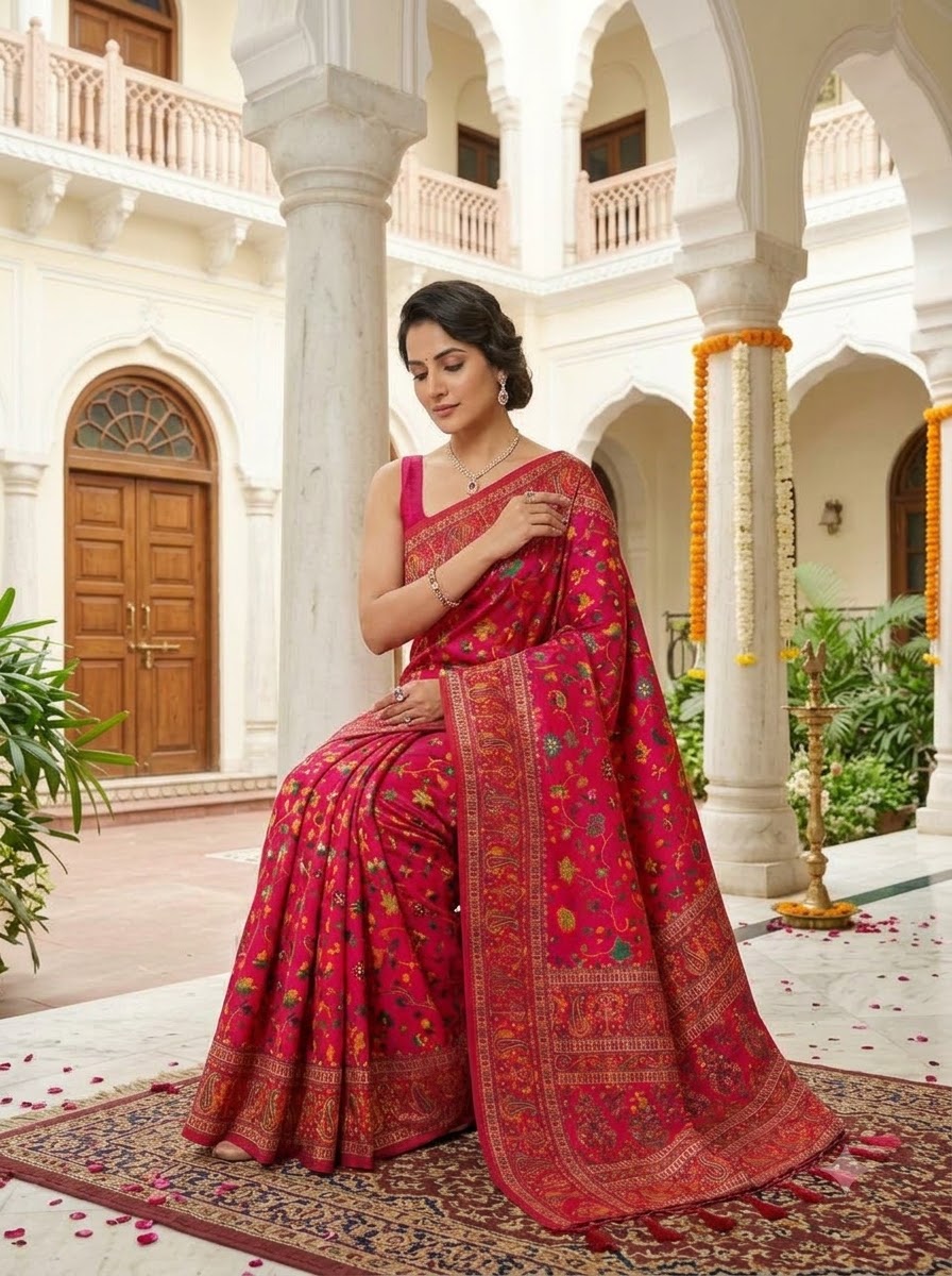 Royal Heirloom Pashmina Silk Saree