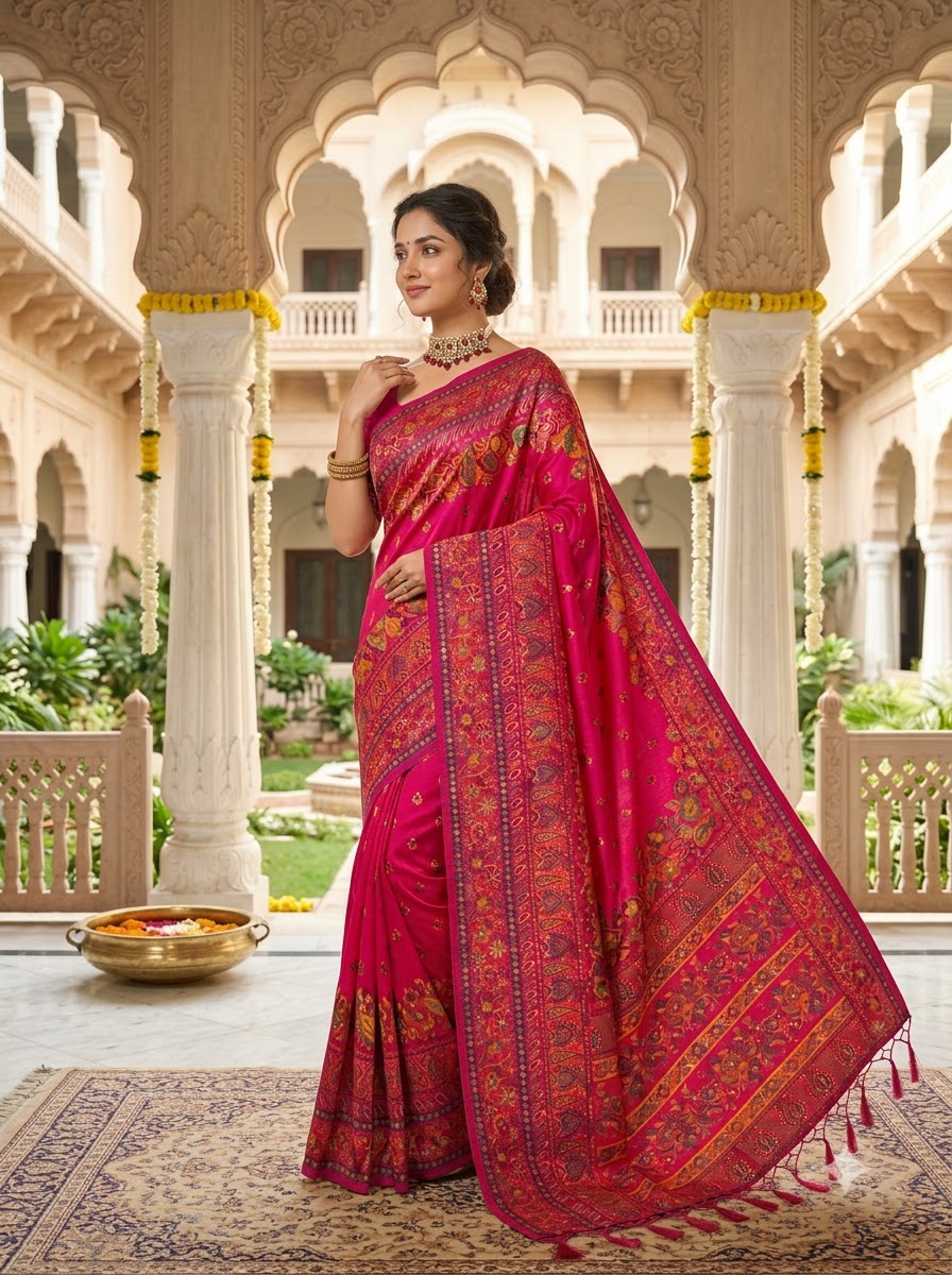 Royal Heirloom Pashmina Silk Saree