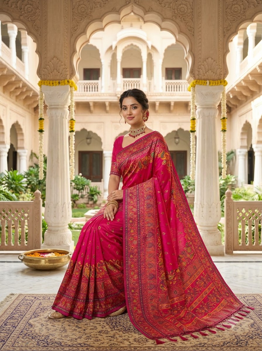 Royal Heirloom Pashmina Silk Saree
