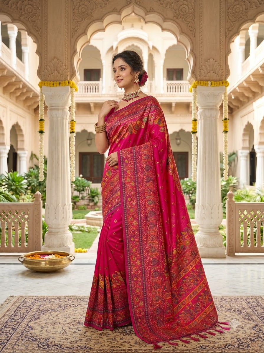 Royal Heirloom Pashmina Silk Saree