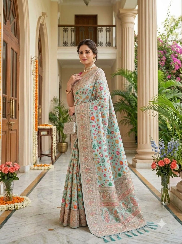 Royal Heirloom Pashmina Silk Saree