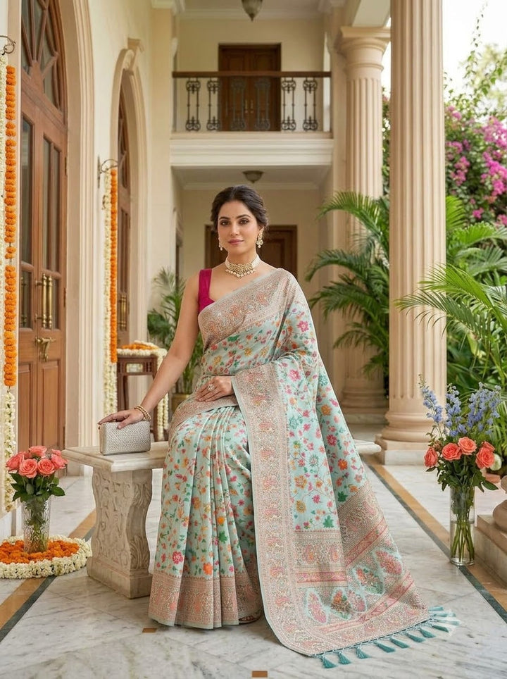 Royal Heirloom Pashmina Silk Saree