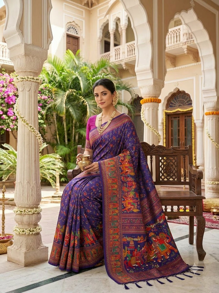 Royal Heirloom Pashmina Silk Saree
