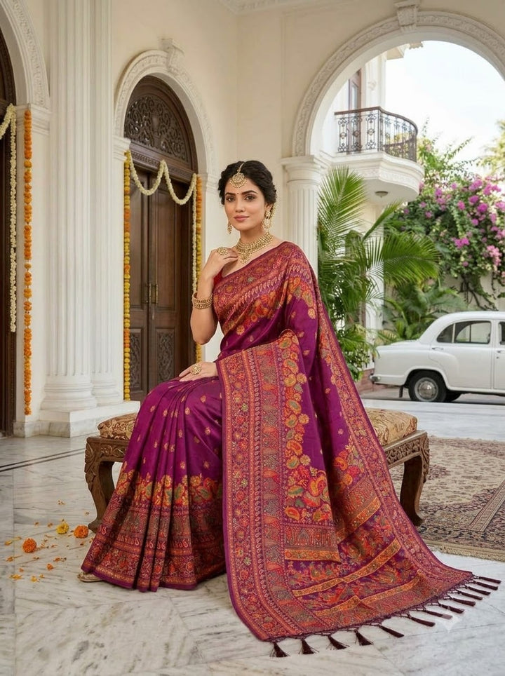 Royal Heirloom Pashmina Silk Saree