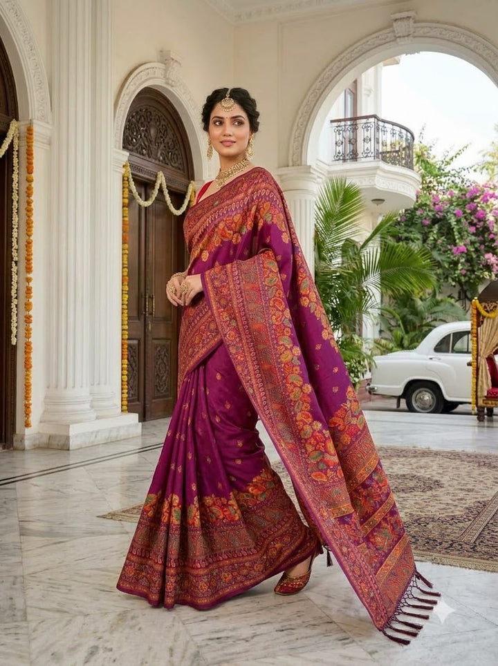 Royal Heirloom Pashmina Silk Saree