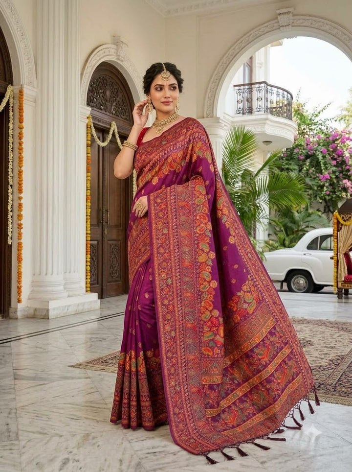 Royal Heirloom Pashmina Silk Saree