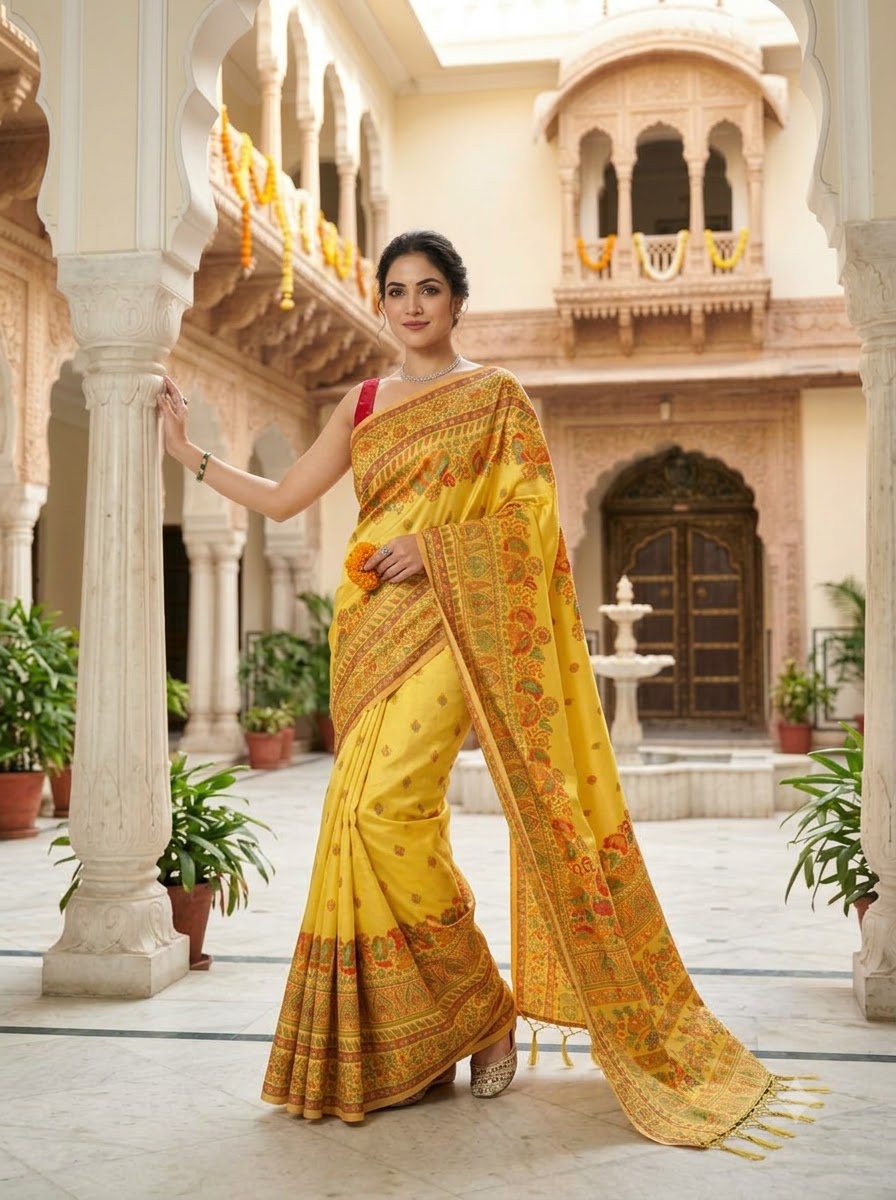 Royal Heirloom Pashmina Silk Saree
