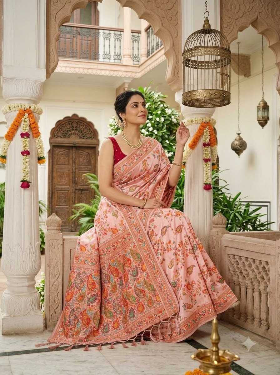 Royal Heirloom Pashmina Silk Saree