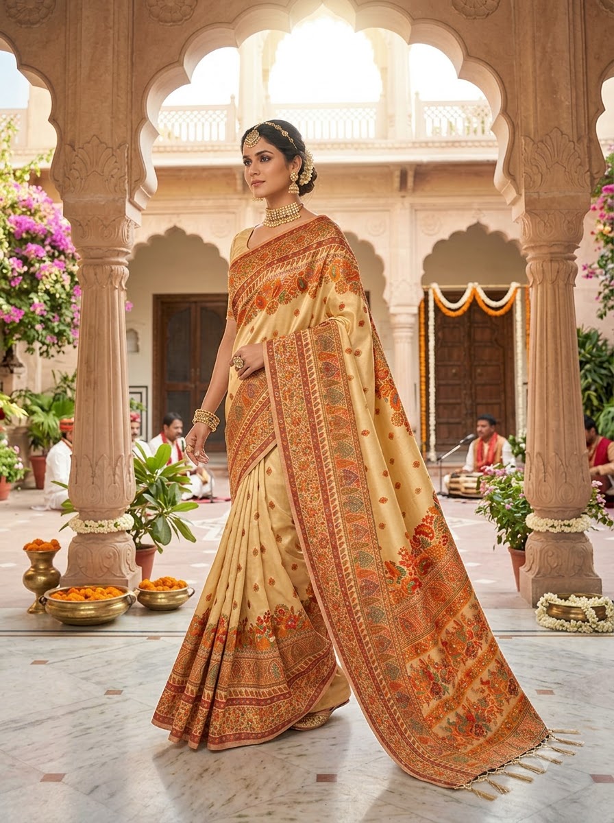 Royal Heirloom Pashmina Silk Saree