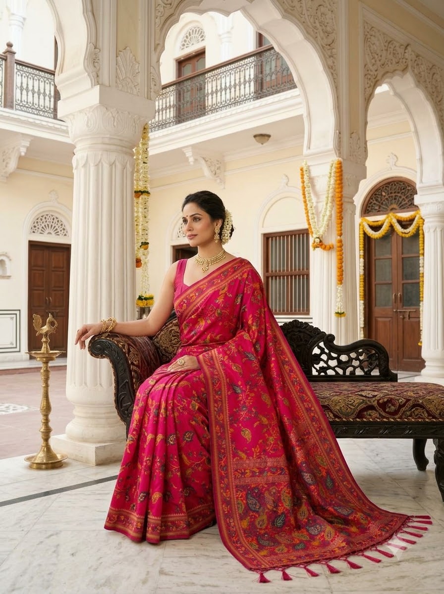 Royal Heirloom Pashmina Silk Saree