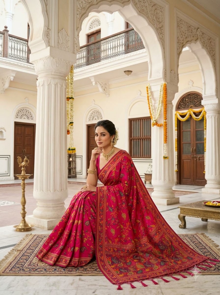 Royal Heirloom Pashmina Silk Saree