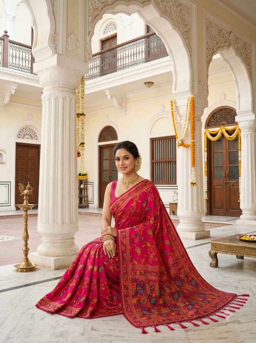 Royal Heirloom Pashmina Silk Saree