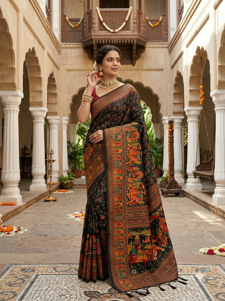 Royal Heirloom Pashmina Silk Saree