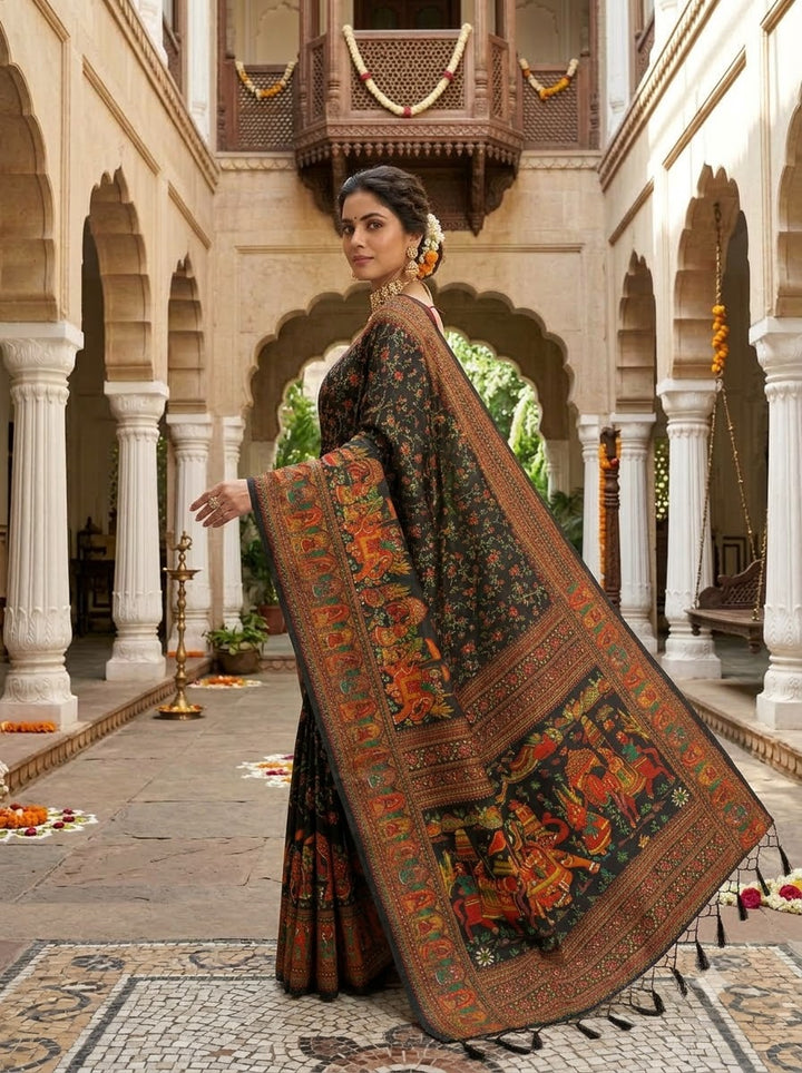 Royal Heirloom Pashmina Silk Saree