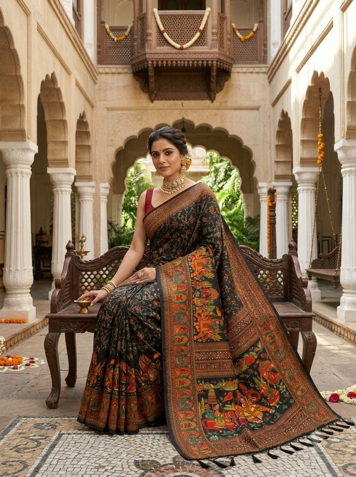 Royal Heirloom Pashmina Silk Saree