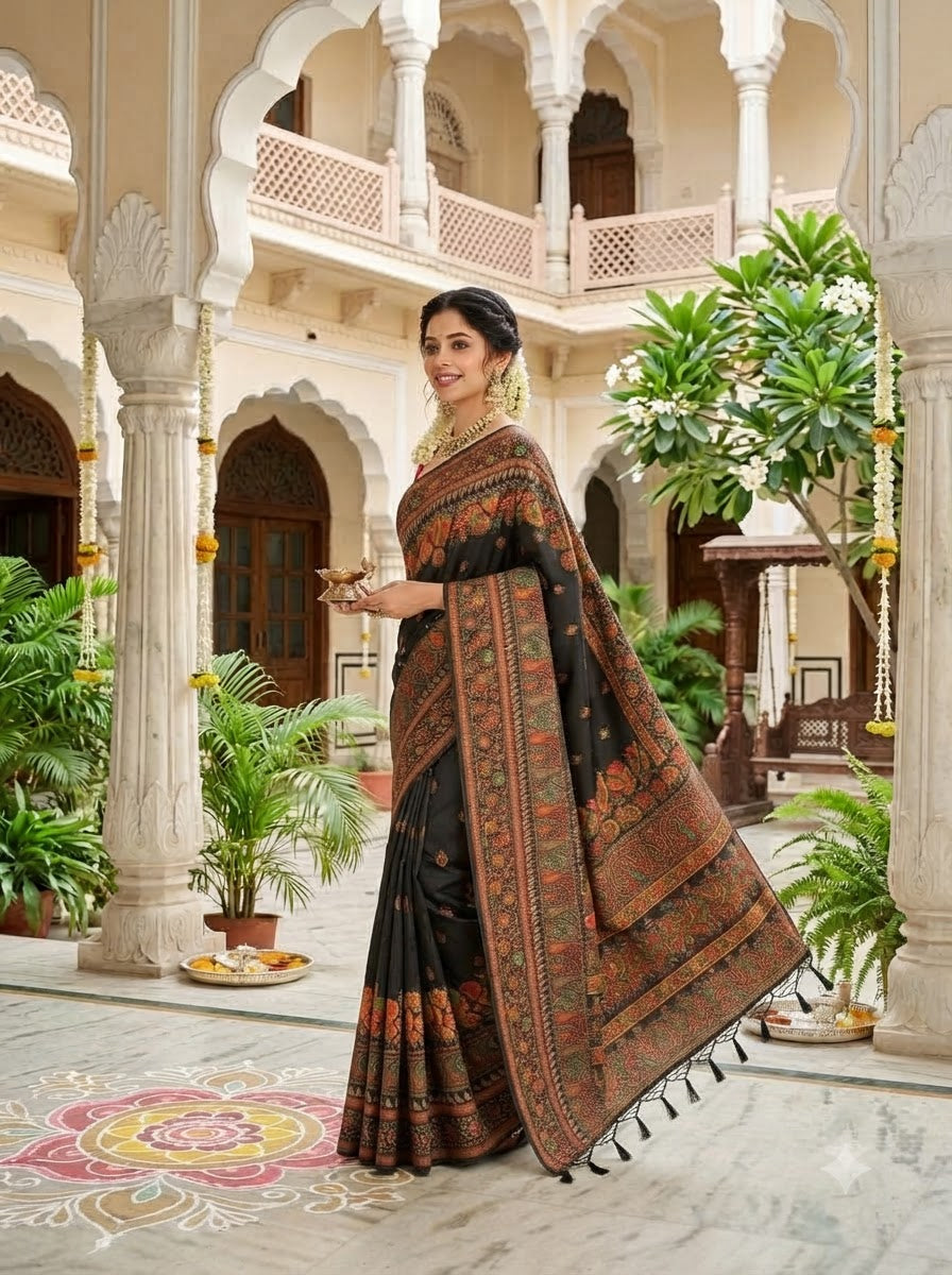 Royal Heirloom Pashmina Silk Saree
