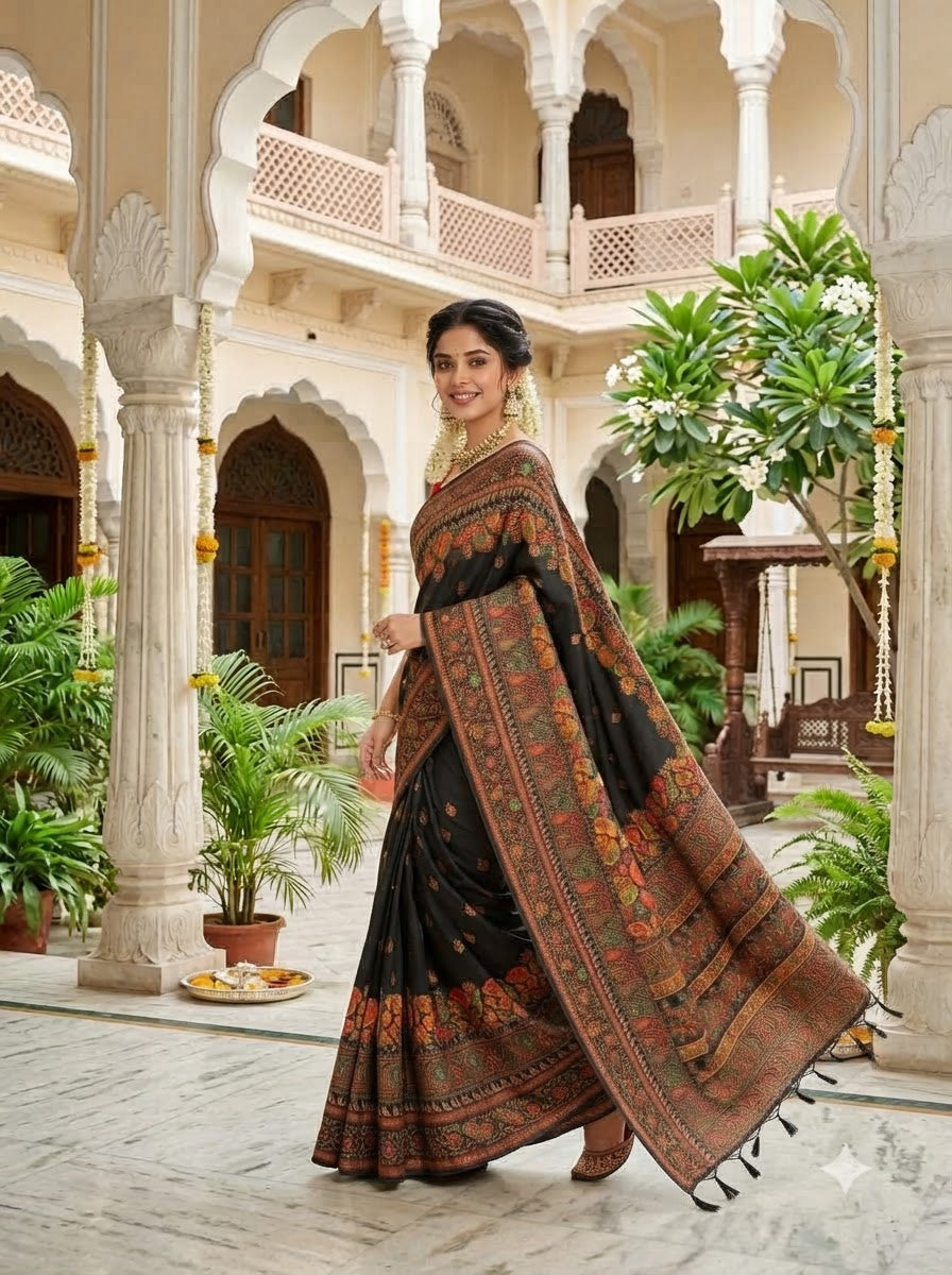 Royal Heirloom Pashmina Silk Saree