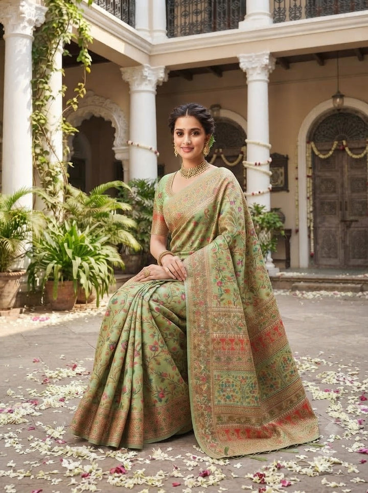 Royal Heirloom Pashmina Silk Saree