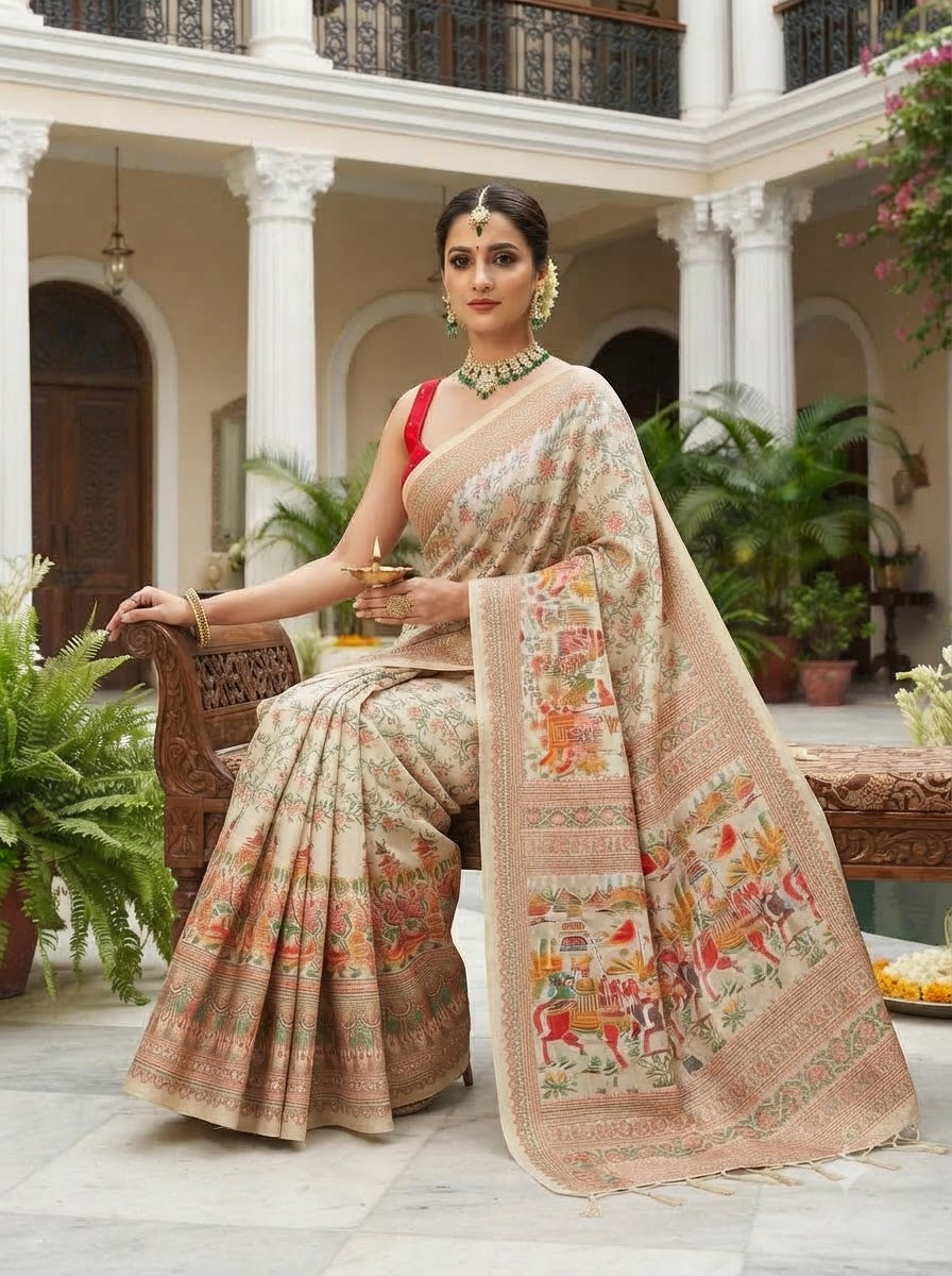 Royal Heirloom Pashmina Silk Saree