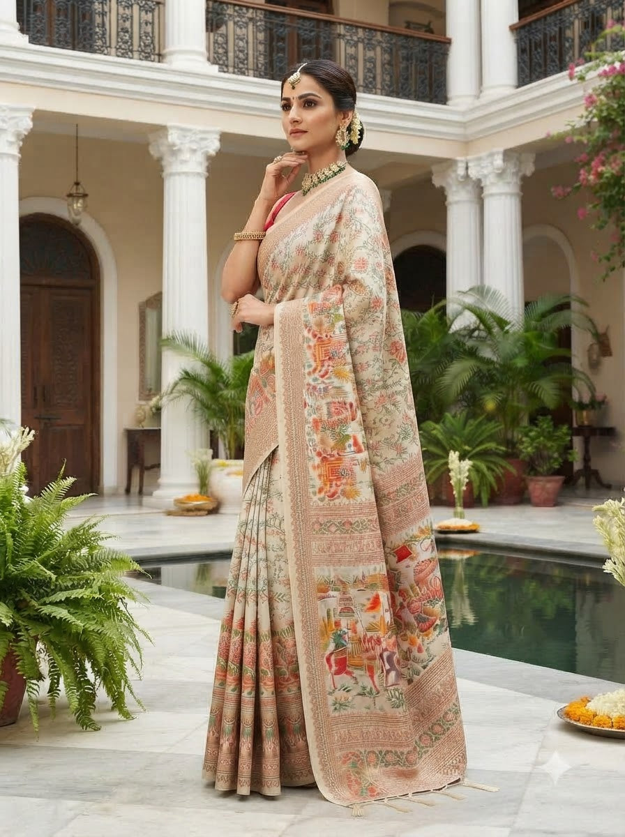 Royal Heirloom Pashmina Silk Saree